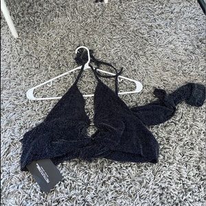 PLT Shimmer tie top